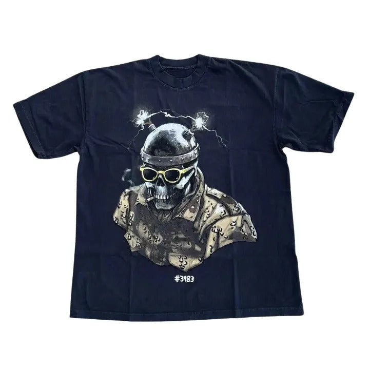 Wild Bunch Portrait 3483 T-Shirt, Vintage Graphic Tees Skull Gothic Biker Grunge Y2k Emo Scene Amity Affliction Style...