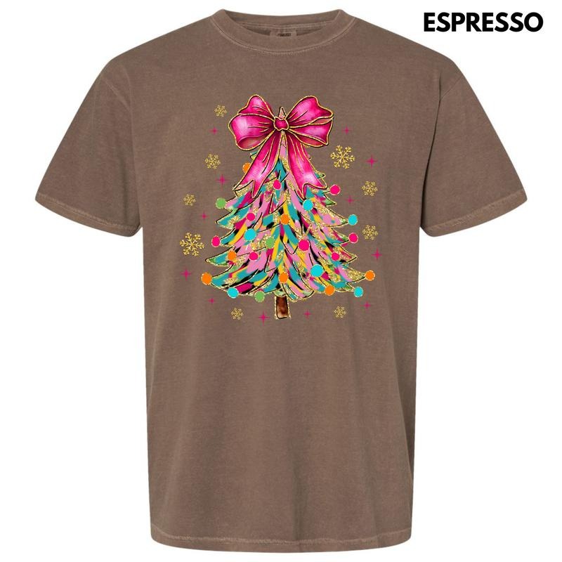Wild Colors Christmas Tree Comfort Colors T-Shirt 'NLB' Hoodie, Sweatshirt | GrindPrints.com