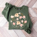 Wildflowers Sweatshirt, Wildflower Tshirt, Mothers Day Gift, Flower Shirt, Gift for Women, Ladies Shirts, Flowers Lover...
