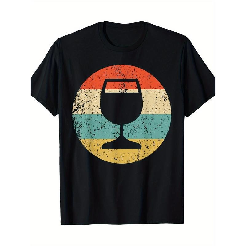 Wine Connoisseur Vintage Retro Wine Glass T-Shirt - Made in USA Hoodie, Sweatshirt | GrindPrints.com
