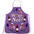 Wine Not Apron Funny Vino Wine Lover Drinking Graphic Novelty Kitchen Smock Funny Graphic Kitchenwear Wine  Funny Food ...