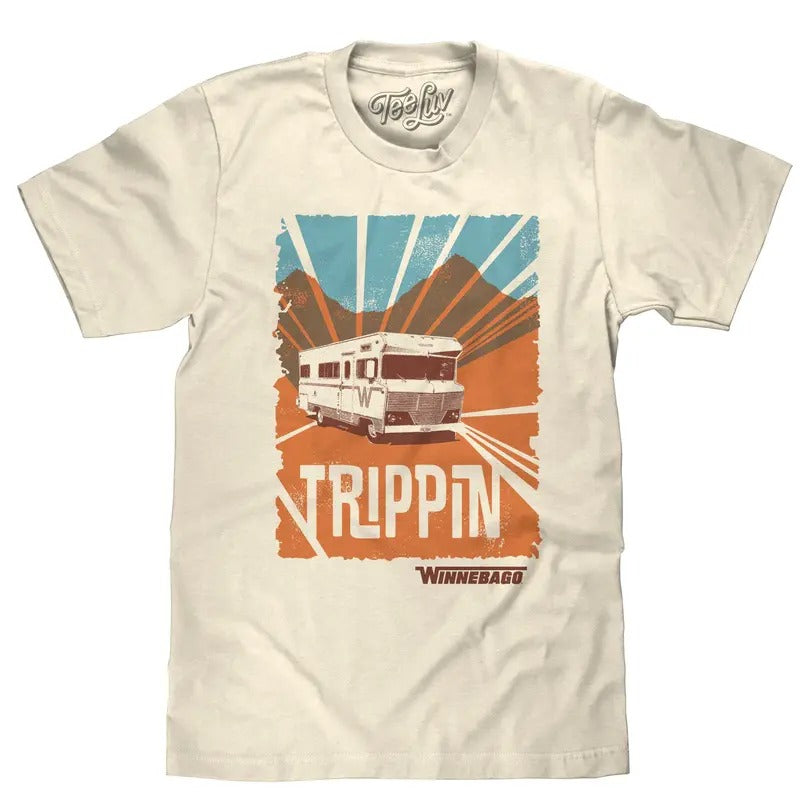 Winnebago "Trippin'" T-Shirt - Cream Hoodie, Sweatshirt | GrindPrints.com