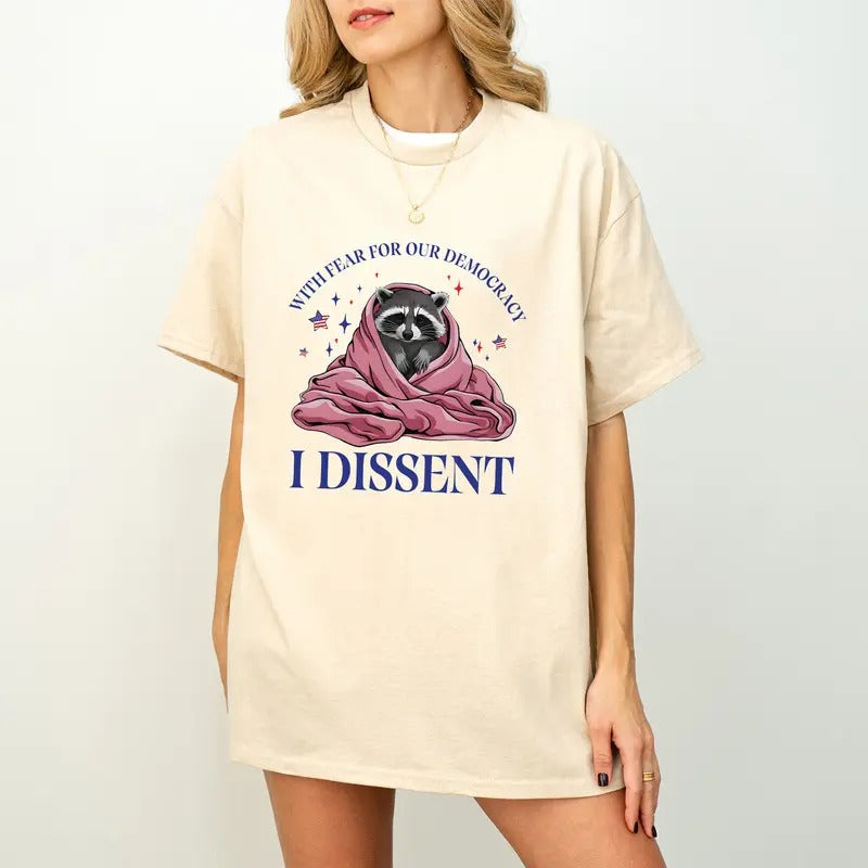 With Fear for Our Democracy I Dissent,Democracy Shirt,Justice Shirt,Activist Shirt Hoodie, Sweatshirt | GrindPrints.com