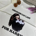 With Love Hope Childless Cat Lady Shirt,  Kamala Harris Shirt, Womens Rights Shirt, Vote 2024, Gift For Family Hoodie,...
