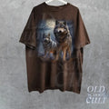 Wolf 90s Vintage Graphic Shirt, Wolves Lovers Retro Tee, 2000s Nature Shirt, Vintage Unisex Oversize Tee, Cute Wolf Gift,...