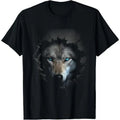 Wolf Blue Eyes Artwork Wall Animal Motif Wolf T-Shirts, Hoodie, Sweatshirt