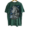 Wolf Family Vintage T-Shirt, Howling Bark at Moon, Wild Free Wolves Pack, Loyal Gray Wolf Dog Animal Shirt, Vintage...