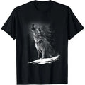 Wolf Hunting Ground, Icy Moon Forest wildlife T-Shirt Hoodie, Sweatshirt | GrindPrints.com