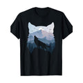 Wolf Landscape Mountain Wildlife Animal Nature Wolves T-shirt Made in USA Hoodie, Sweatshirt | GrindPrints.com