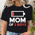 Mom 2 Print Vintage Short Sleeve Mama Print Clothes Lady Tops Female Menswear T-Shirts, Hoodie, Sweatshirt