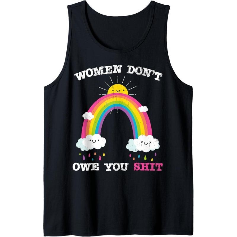 Women Dont Owe You Shit Positivity Feminist Shirt Tank Top MADE IN USA Hoodie, Sweatshirt | GrindPrints.com