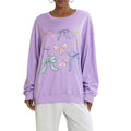 Women Sweatshirt, Long Sleeve Crew Neck Bowknot Print Hoodie Pullover Casual Tops T-Shirts | GrindPrints.com