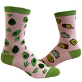 Women's Avocado Toast Socks Funny Millenial Breakfast Bread Graphic Novelty Footwear Funny Graphic Socks Comfortable...