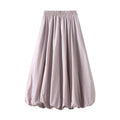Women's Balloon Long Skirts Elegant High Waist Solid Color A-Line Skirts Casual Flowy Skirts Womenswear Bottom T-Shirts,...