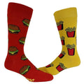 Women's Burger and Fries Socks Funny Junk Food Backyard Cookout Vintage Novelty Footwear Funny Graphic Socks Comfortable...