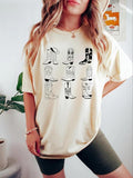 Cartoon Cowboy Shoes Print Round Neck Casual Half Sleeve Spring & Fall Top Daily T-Shirts, Hoodie, Sweatshirt