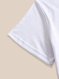 Women's Cartoon Frog & Letter Print Round Neck Graphic Tee, Vintage Trendy Casual Short Sleeve T-shirt for Daily Wear,...