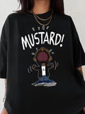 Women's Cartoon Graphic Print Round Neck Tee, Fashion Casual Short Sleeve T-shirt, Ladies Summer Clothes for Daily...