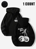 Cherry Print Casual Hooded Daily Outdoor Clothes Spring & Fall T-Shirts, Hoodie, Sweatshirt