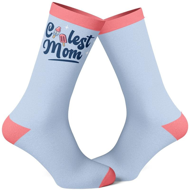 Women's Coolest Mom Popsicles Cute Mother's Day Ice Cream Freeze Pop Graphic Novelty Footwear Funny Graphic Socks...