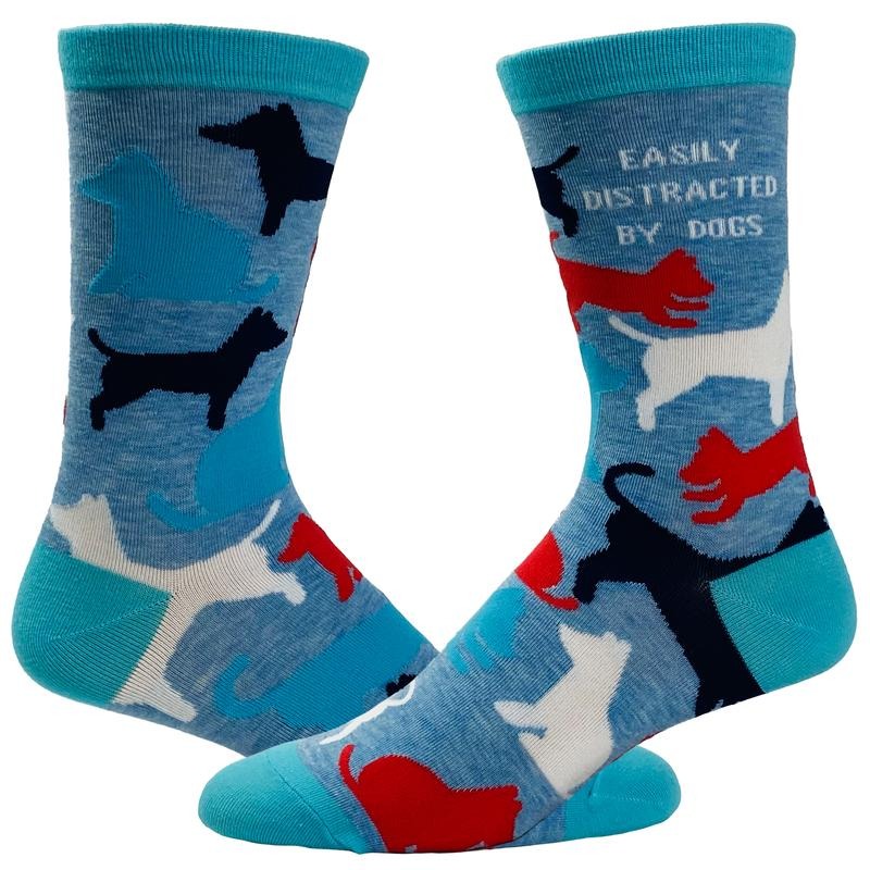 Easily Distracted Dogs Socks Funny Pet Puppy Dog Lover Novelty Footwear Funny Socks Comfortable Fitted Spandex Cotton T-Shirts, Hoodie, Sweatshirt
