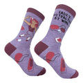 Women's Easily Distracted By Wine Socks Funny Cute Alcohol Drinking Lover Footwear Funny Graphic Socks Comfortable Fitted...