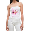 Women's Flower Print Tube Tops Vintage Strapless Sleeveless Bandeau Tops Slim Fit Shirts Streetwear Casual Womenswear...