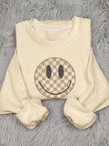 Women's Graphic Print Drop Shoulder Thermal Lined Pullover Sweatshirt, Casual Long Sleeve Round Neck Sweatshirt for Fall...