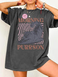 Women's Graphic Print Round Neck Tee, Fashion Casual Crew Neck T-shirt for Daily Holiday Vacation Outdoor Wear, Ladies...