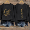 Women's Halloween Salem 1692 They Missed One Sweatshirt, Crewneck Black, Casual Round Neck, Funny Halloween Both Sides...