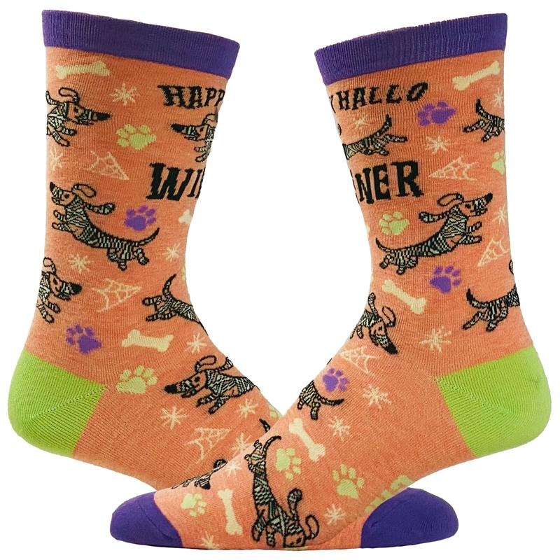 Happy Hallowiener Socks Funny Halloween Pet Dog Puppy Dachshund Lover Footwear Funny Socks Comfortable Fitted Spandex Cotton T-Shirts, Hoodie, Sweatshirt