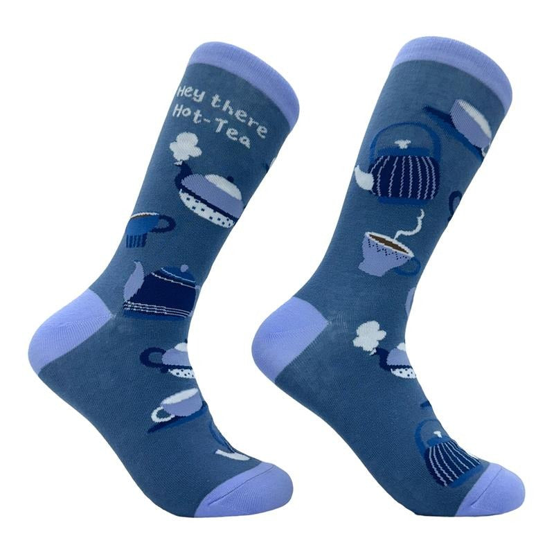 Women's Hey There Hot Tea Socks Funny Pick Up Like Caffeine Lovers Footwear Funny Graphic Socks Comfortable Fitted...