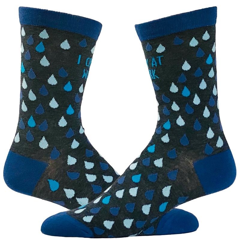 Women's I Cry At Work Socks Funny Emotional Office Humor Novelty Footwear Funny Graphic Socks Comfortable Fitted Spandex...