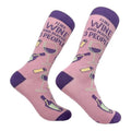 I Like Wine Maybe 3 People Socks Funny Drinking Sarcastic Vino Footwear Funny Socks Comfortable Fitted Spandex Cotton T-Shirts, Hoodie, Sweatshirt