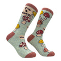 Women's Im A Fungi Socks Funny Laughing Joking Mushrooms Novelty Footwear Funny Graphic Socks Comfortable Fitted Spandex...