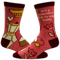 Women's It's A Beautiful Day To Stay Inside Socks Funny Introvert Coffee Lover Novelty Footwear Funny Graphic Socks...