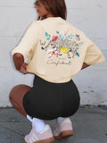 Women's Leopard Print Round Neck Tee, Fashion Casual Crew Neck T-Shirt for Daily Holiday Vacation Outdoor Wear, Ladies...