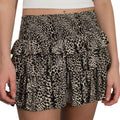Women's Leopard Print Skirt Elastic High Waist Tiered Ruffled A-Line Short Skirt for Summer Womenswear Bottom T-Shirts,...