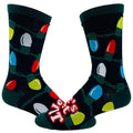 Women's Let's Get Lit Socks Funny Christmas Lights Holiday Tree Novelty Footwear Funny Graphic Socks Comfortable Fitted...