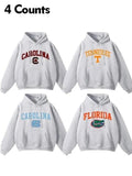 Women's Letter Print Drawstring Pocket Hoodie, Casual Long Sleeve Hooded Sweatshirt for Daily Wear, Ladies Clothes for...