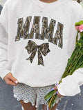 Women's Letter Print Drop Shoulder Sweatshirt, Casual Long Sleeve Crew Neck Sweatshirt for Fall & Winter, Women's Clothes...