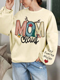 Women's Letter Print Drop Shoulder Sweatshirt, Casual Long Sleeve Round Neck Pullover for Fall & Winter, Ladies Clothes...