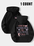 Women's Letter Print Half Zip Up Hoodie, Fashion Casual Hooded Sweatshirt for Daily Holiday Outdoor Wear, Ladies Clothes...