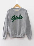 Women's Letter Print Round Neck Sweatshirt, Casual Long Sleeve Pullover for Fall & Winter, Women's Clothes for Daily Wear...