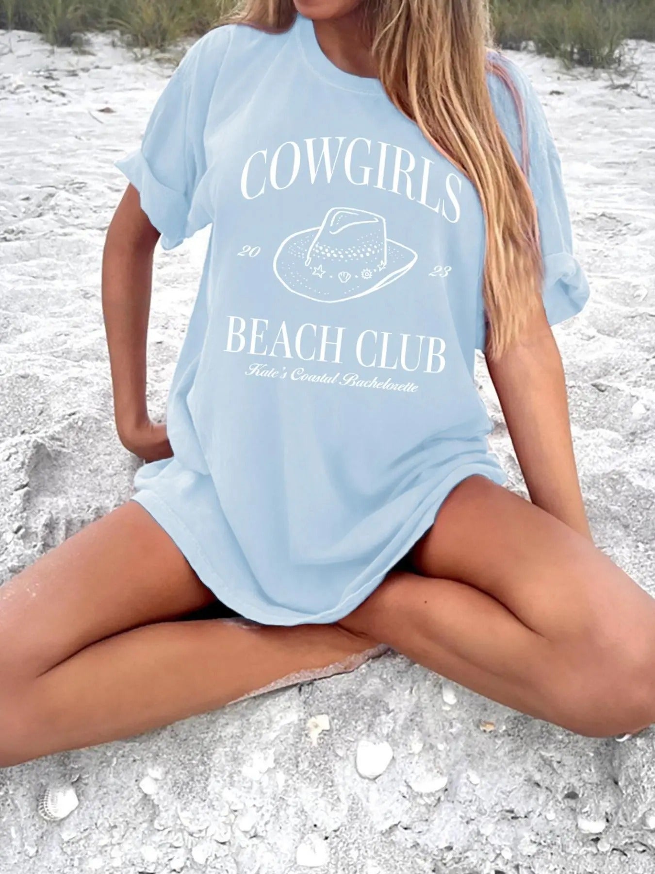 Women's Letter Print Round Neck Tee, Fashion Casual Crew Neck T-shirt for Daily Holiday Vacation Outdoor Wear, Ladies...