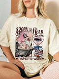 Women's Letter Print Round Neck Tee, Trendy Casual T-shirt for Daily Wear, Ladies Spring & Fall Clothes Hoodie, Sweatshirt