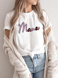 Women's Letter Print Round Neck Tee, Vintage Trendy Casual Short Sleeve T-shirt for Daily Wear, Ladies Summer Top Hoodie,...