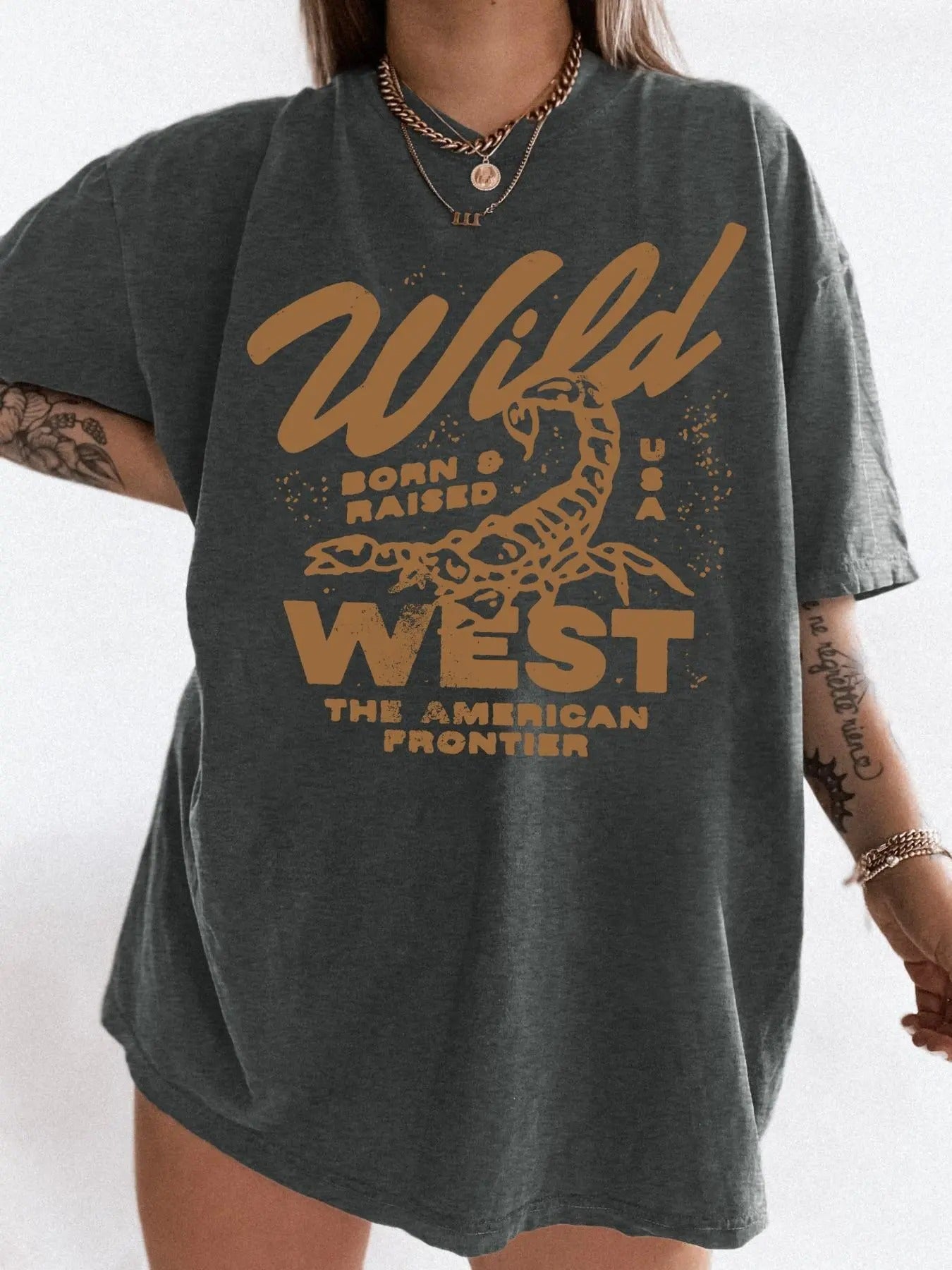 Women's Letter Print Round Neck Tee, Vintage Trendy Casual Short Sleeve T-shirt for Daily Wear, Ladies Summer Tops...