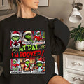 Women's Merry Griinch Longsleeve Crewneck Sweater - Pullover, Womenswear T-Shirts, Hoodie, Sweatshirt | GrindPrints.com