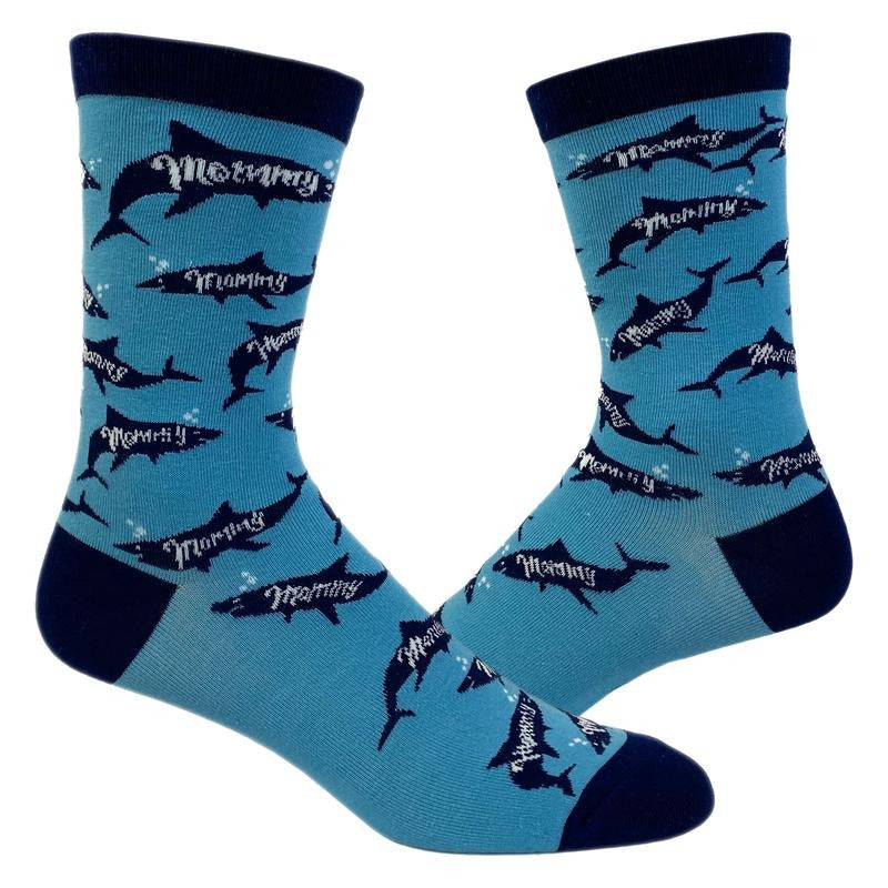 Women's Mommy Shark Socks Funny Viral Song Mothers Day Fish Graphic Novelty Footwear Funny Graphic Socks Comfortable...